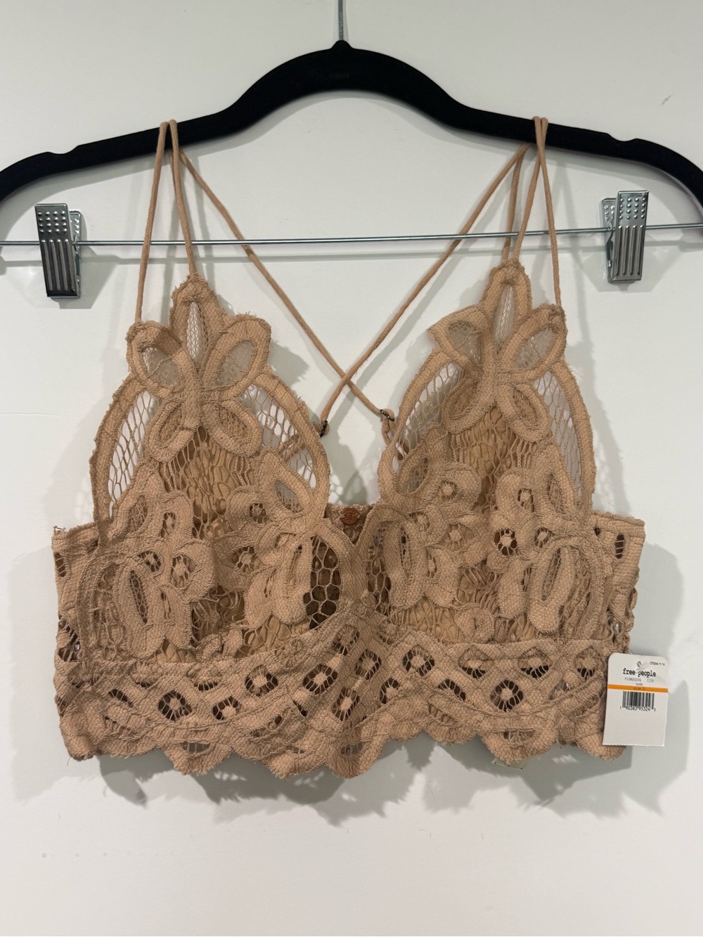 Free People Crochet Lace Bralette - Nude